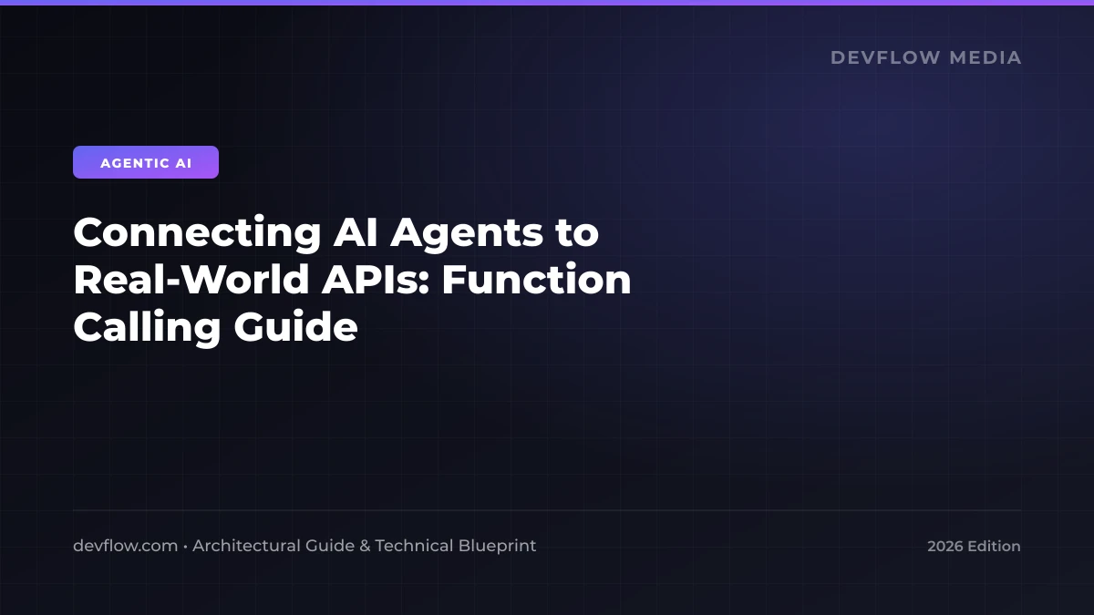 Diagram showing an AI agent calling external REST APIs through function calling