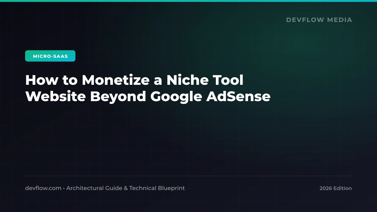 Revenue dashboard showing multiple monetization streams for a niche utility tool website