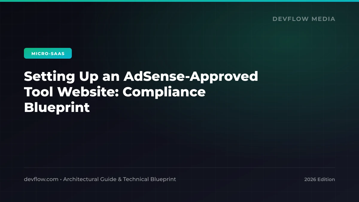 Checklist interface showing a utility website's AdSense compliance audit
